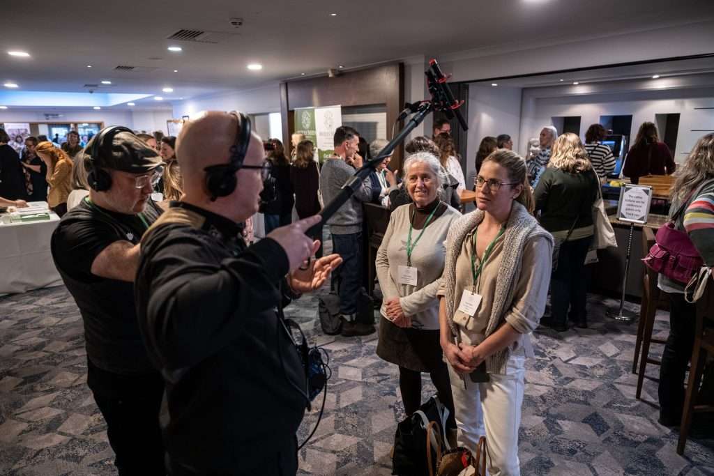 MGL Media filming an interview at the conference